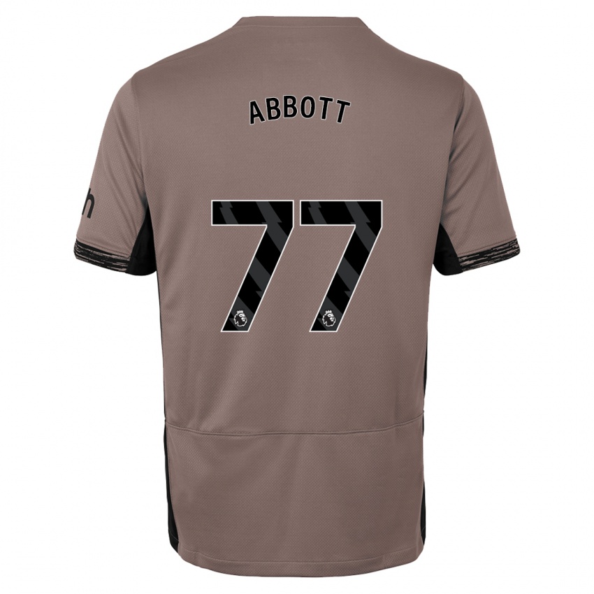 Criança Camisola George Abbott #77 Bege Escuro Terceiro 2023/24 Camisa