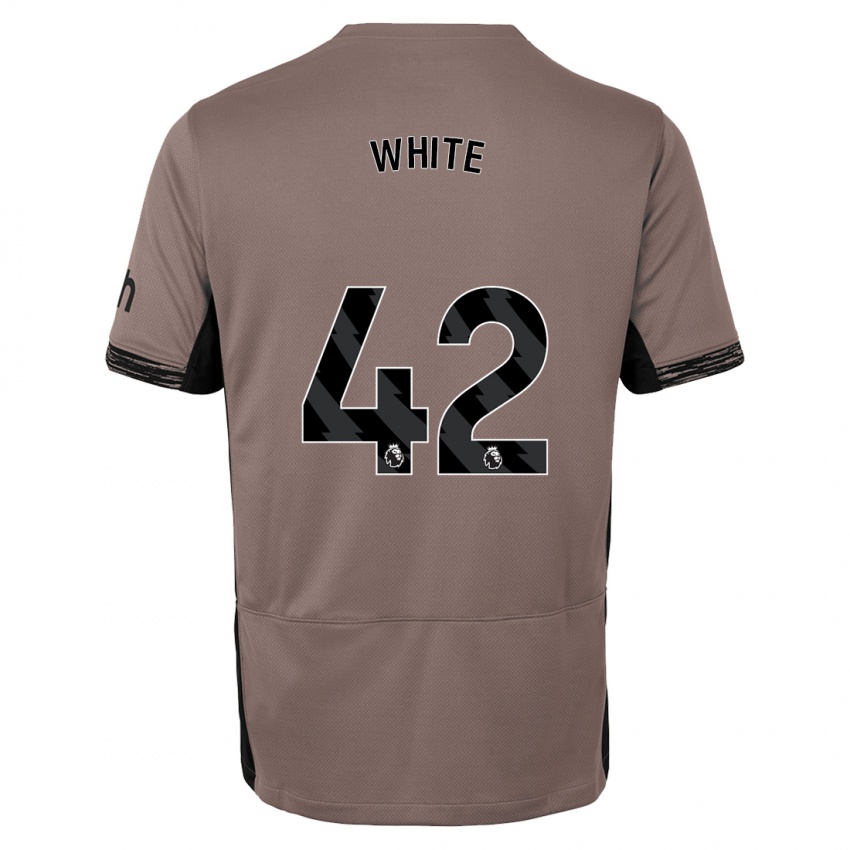 Criança Camisola Harvey White #42 Bege Escuro Terceiro 2023/24 Camisa