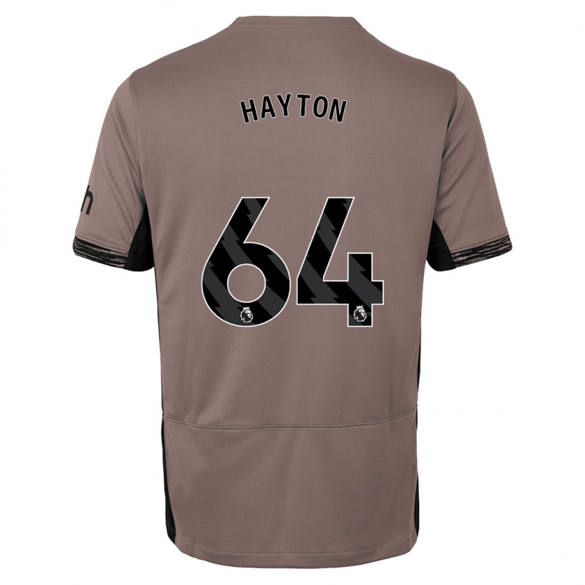 Criança Camisola Adam Hayton #64 Bege Escuro Terceiro 2023/24 Camisa