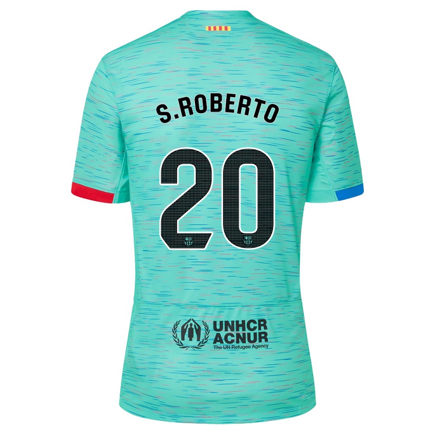 Criança Camisola Sergi Roberto #20 Água Clara Terceiro 2023/24 Camisa