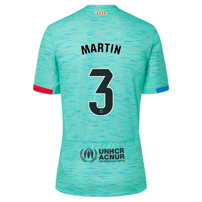 Criança Camisola Gerard Martin #3 Água Clara Terceiro 2023/24 Camisa