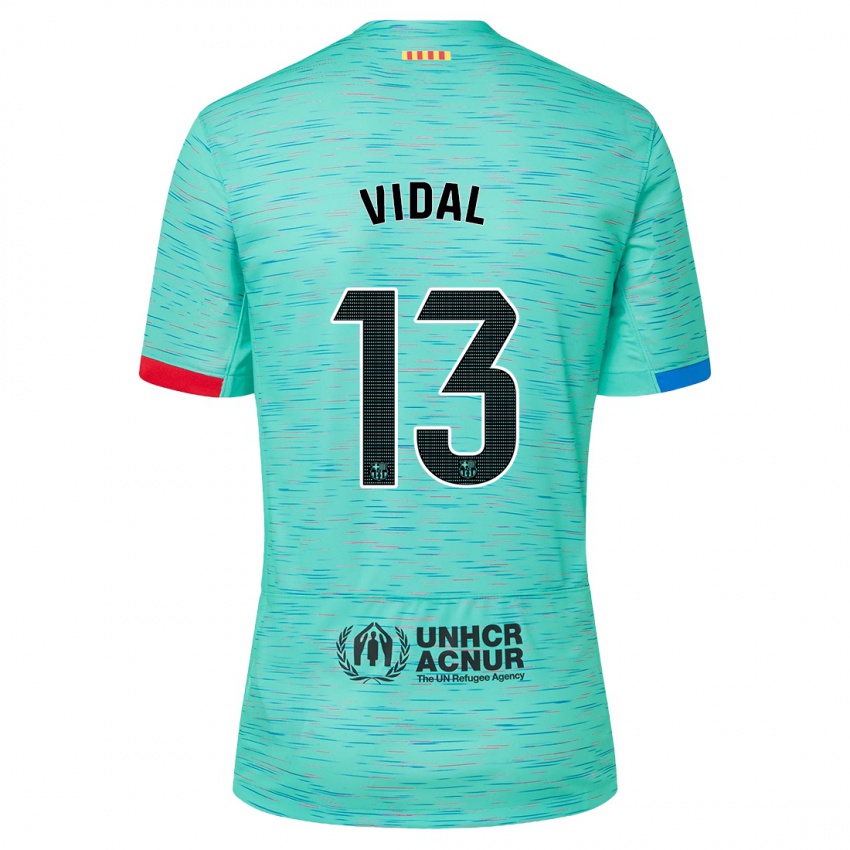 Criança Camisola Marc Vidal #13 Água Clara Terceiro 2023/24 Camisa