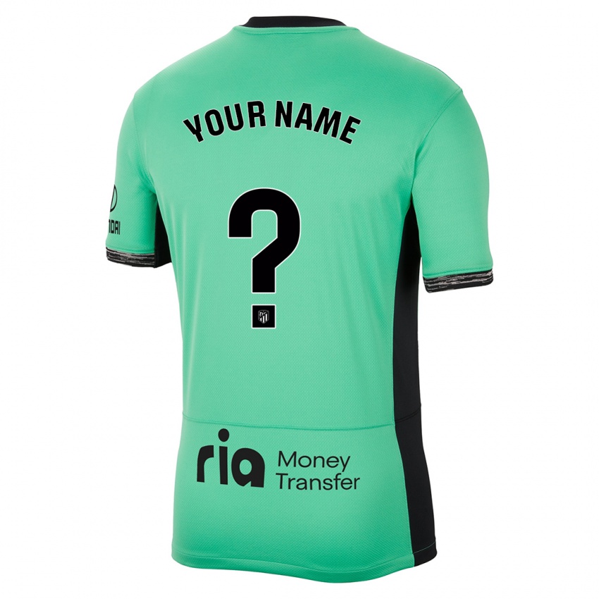 Criança Camisola Seu Nome #0 Primavera Verde Terceiro 2023/24 Camisa