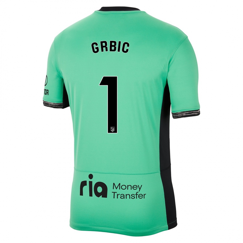 Criança Camisola Ivo Grbic #1 Primavera Verde Terceiro 2023/24 Camisa