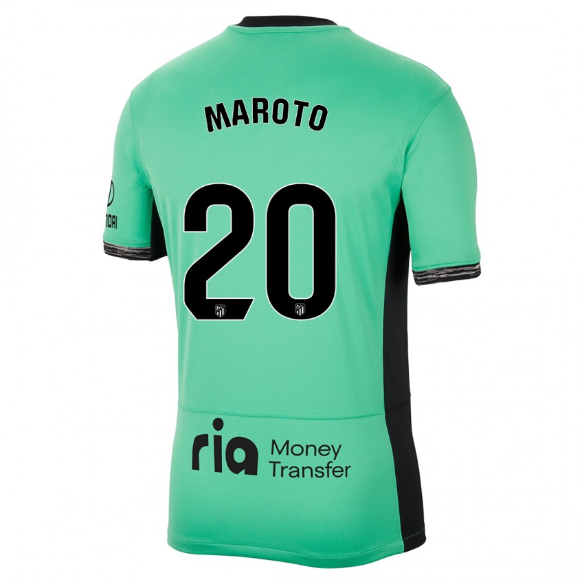 Criança Camisola Mario Maroto #20 Primavera Verde Terceiro 2023/24 Camisa