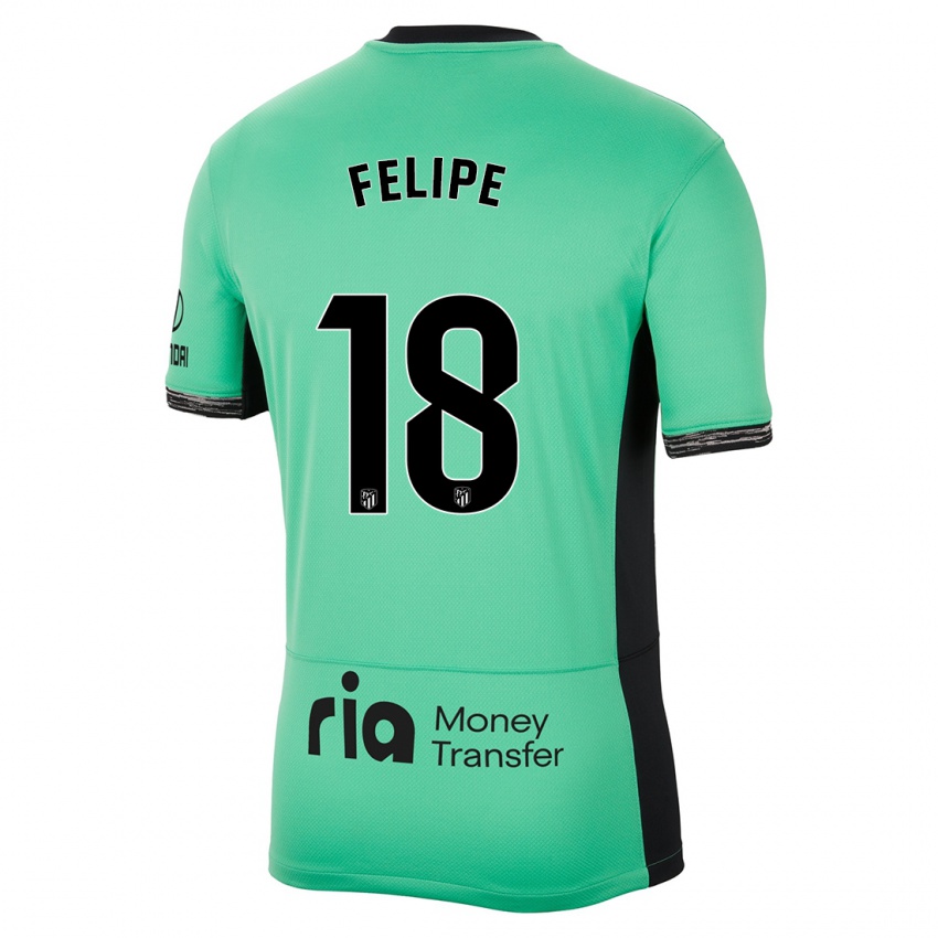 Criança Camisola Felipe #18 Primavera Verde Terceiro 2023/24 Camisa