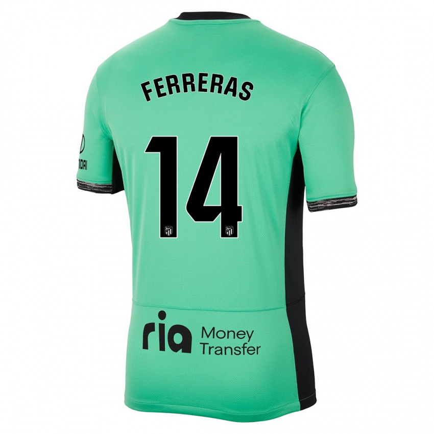 Criança Camisola Adrian Ferreras #14 Primavera Verde Terceiro 2023/24 Camisa