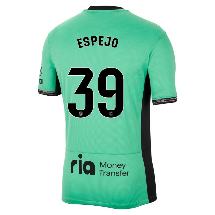 Criança Camisola Diego Espejo #39 Primavera Verde Terceiro 2023/24 Camisa