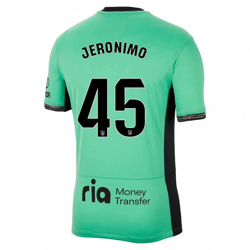 Criança Camisola Isaiah Jeronimo #45 Primavera Verde Terceiro 2023/24 Camisa
