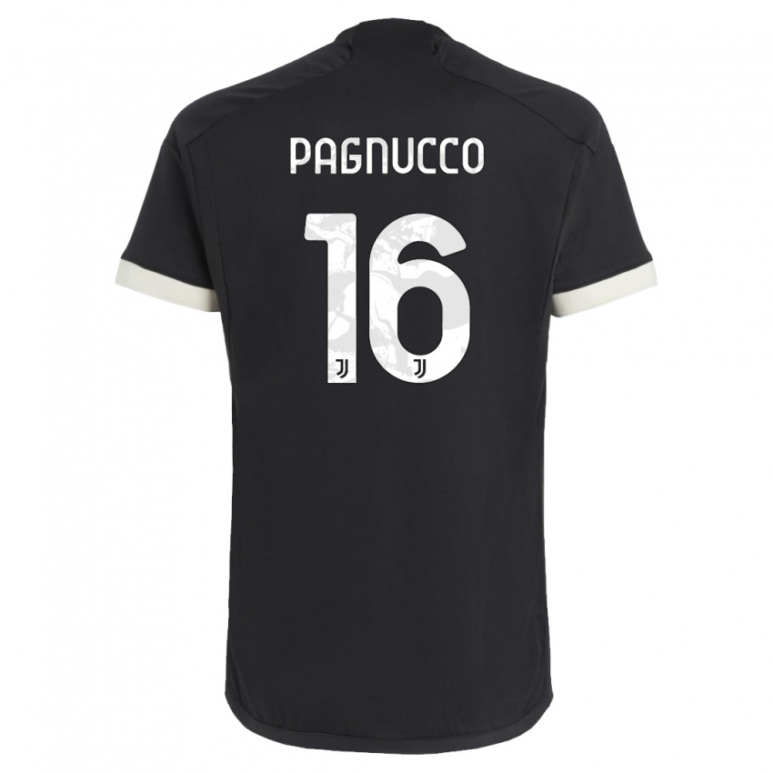 Criança Camisola Filippo Pagnucco #16 Preto Terceiro 2023/24 Camisa