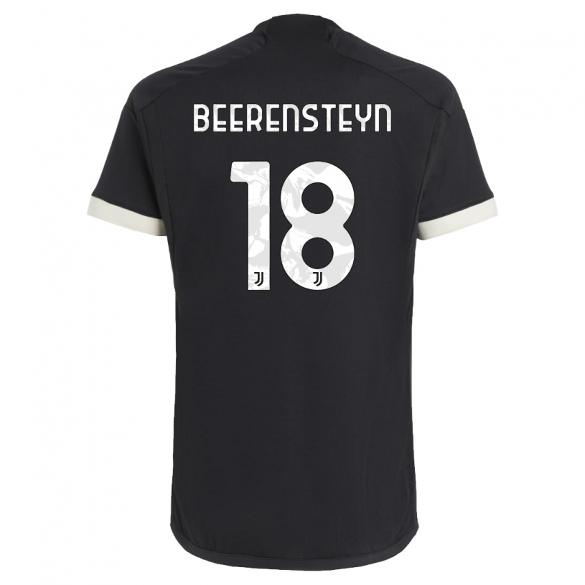 Criança Camisola Lineth Beerensteyn #18 Preto Terceiro 2023/24 Camisa