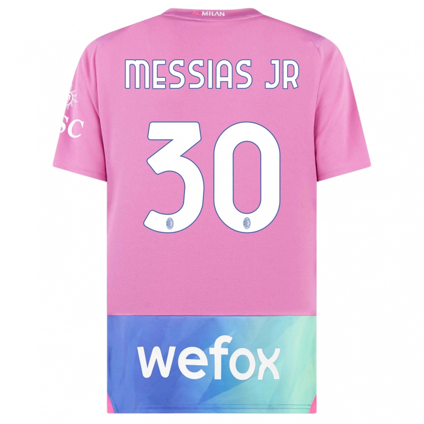 Criança Camisola Junior Messias #30 Rosa Roxo Terceiro 2023/24 Camisa