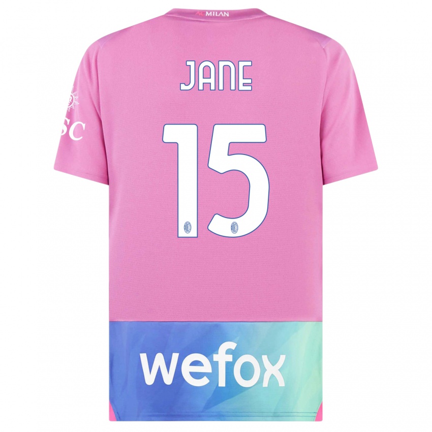 Criança Camisola Refiloe Jane #15 Rosa Roxo Terceiro 2023/24 Camisa