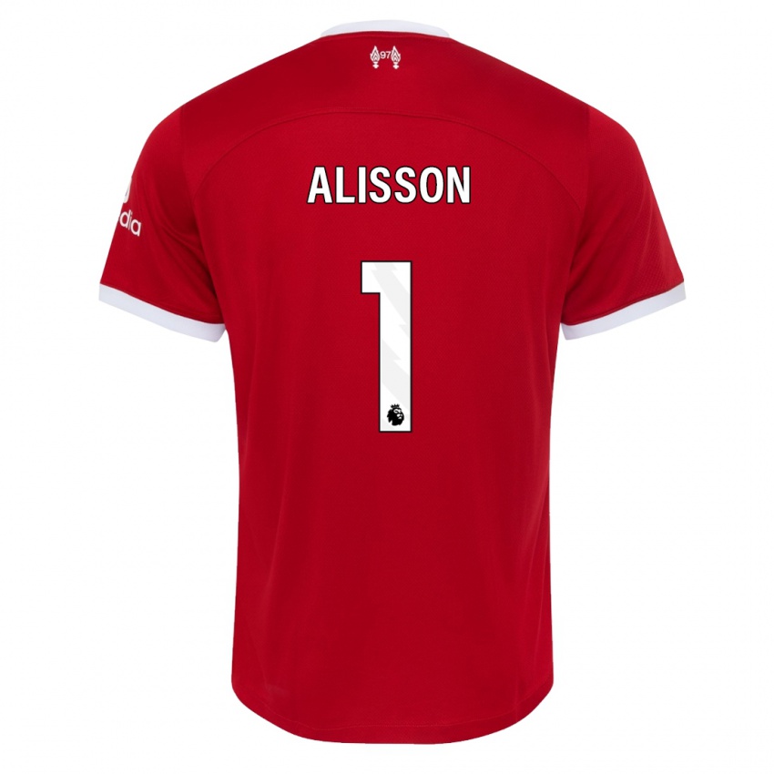 Homem Camisola Alisson #1 Vermelho Principal 2023/24 Camisa