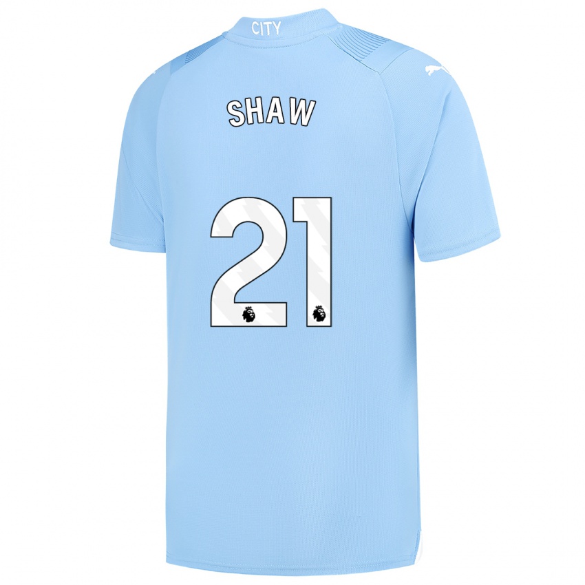 Homem Camisola Khadija Shaw #21 Azul Claro Principal 2023/24 Camisa
