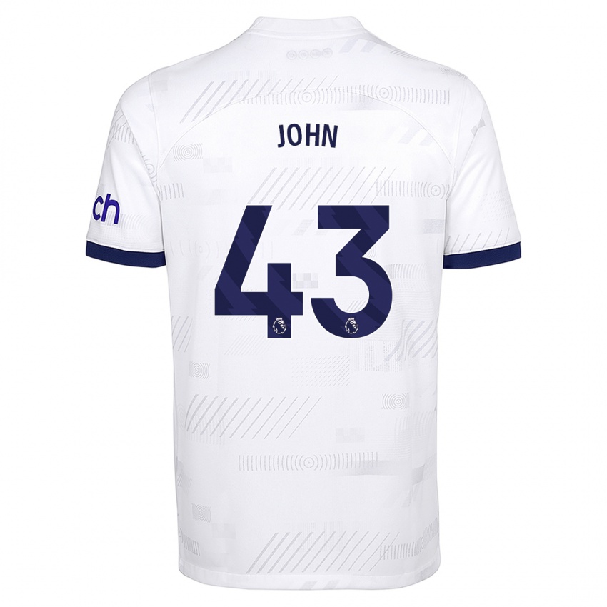 Homem Camisola Nile John #43 Branco Principal 2023/24 Camisa