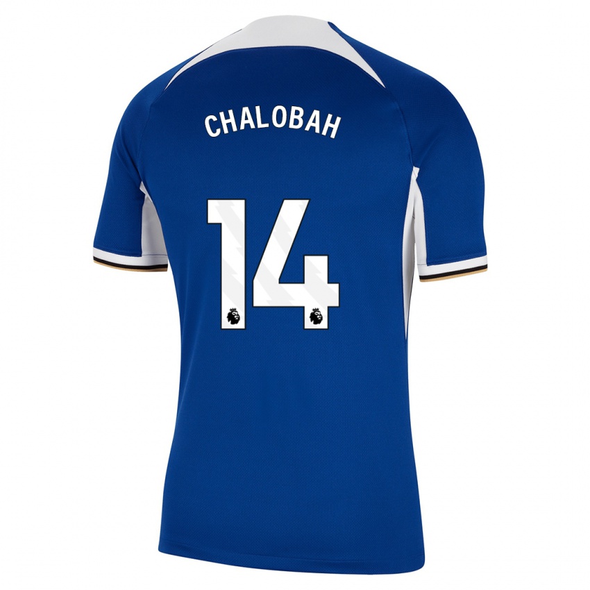 Homem Camisola Trevoh Chalobah #14 Azul Principal 2023/24 Camisa