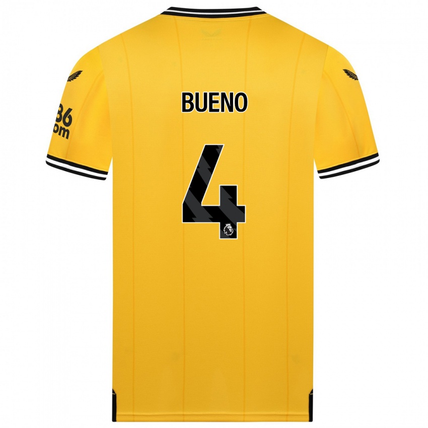 Homem Camisola Santiago Bueno #4 Amarelo Principal 2023/24 Camisa