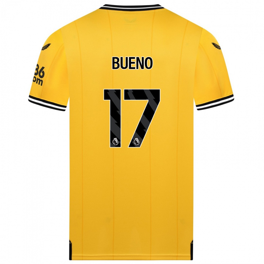 Homem Camisola Hugo Bueno #17 Amarelo Principal 2023/24 Camisa