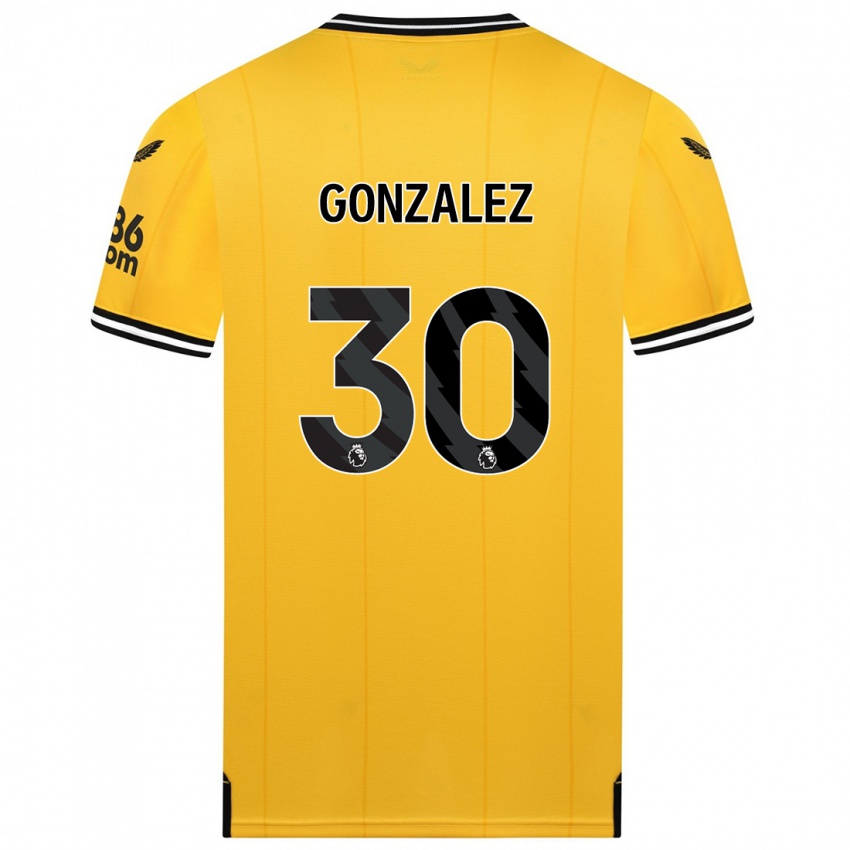 Homem Camisola Enso González #30 Amarelo Principal 2023/24 Camisa