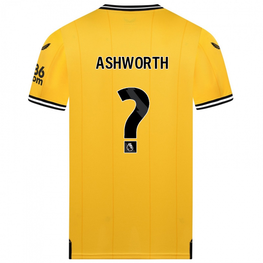 Homem Camisola Fin Ashworth #0 Amarelo Principal 2023/24 Camisa