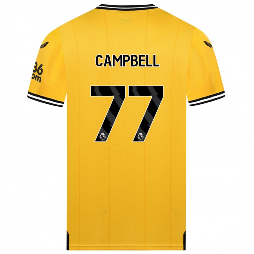 Homem Camisola Chem Campbell #77 Amarelo Principal 2023/24 Camisa