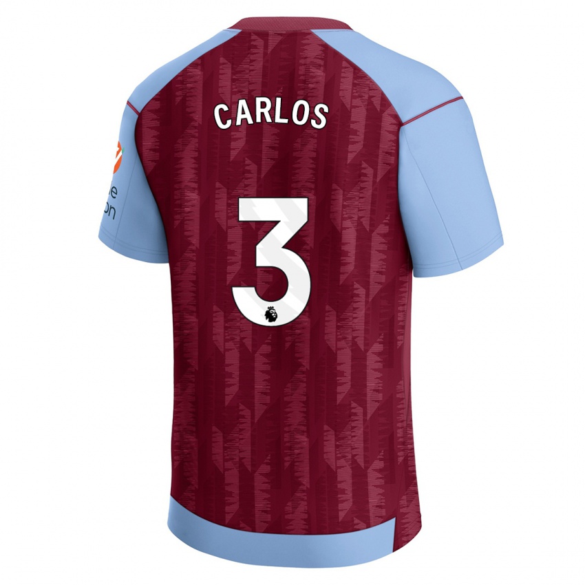 Homem Camisola Diego Carlos #3 Azul Claret Principal 2023/24 Camisa