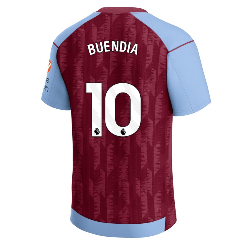 Homem Camisola Emiliano Buendia #10 Azul Claret Principal 2023/24 Camisa