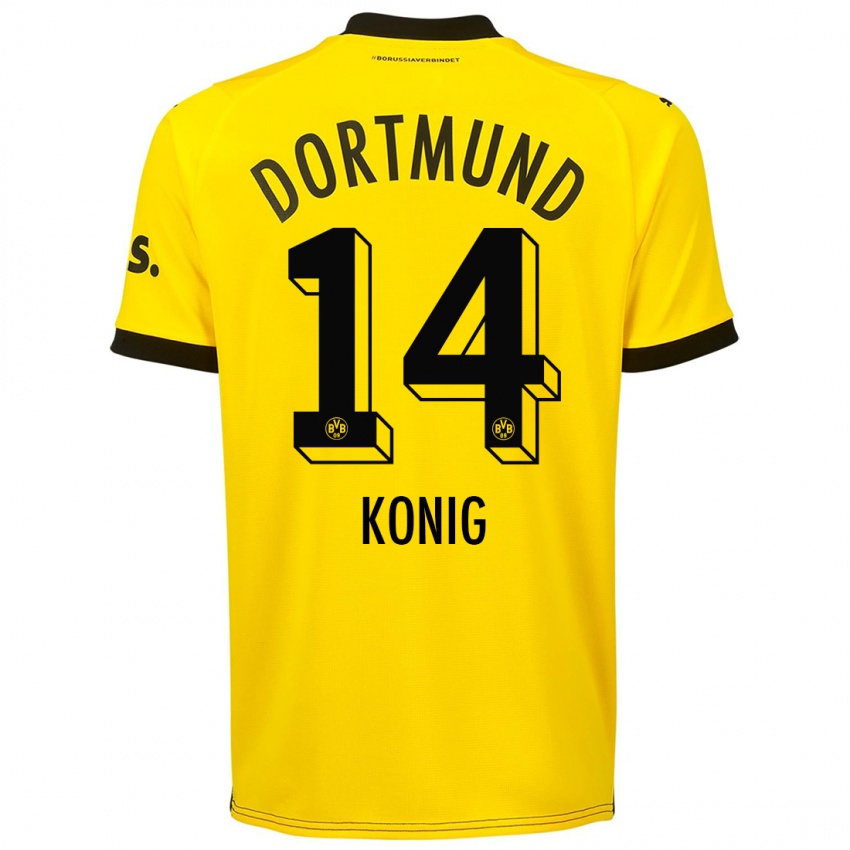 Homem Camisola Raul Konig #14 Amarelo Principal 2023/24 Camisa