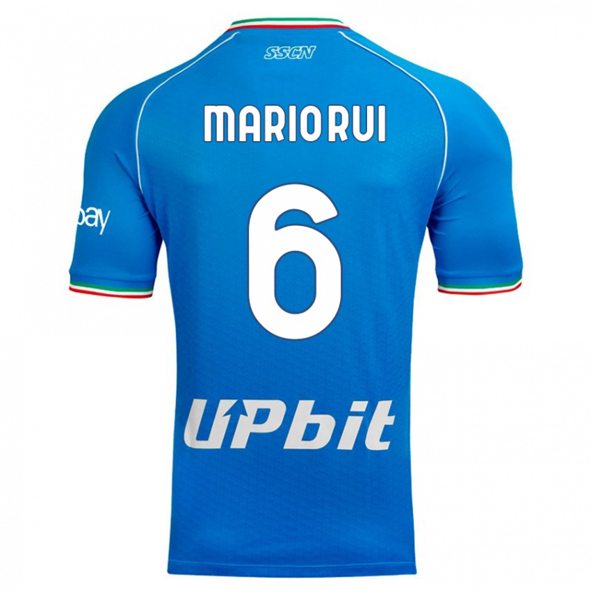 Homem Camisola Mario Rui #6 Céu Azul Principal 2023/24 Camisa