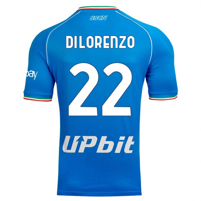 Homem Camisola Giovanni Di Lorenzo #22 Céu Azul Principal 2023/24 Camisa