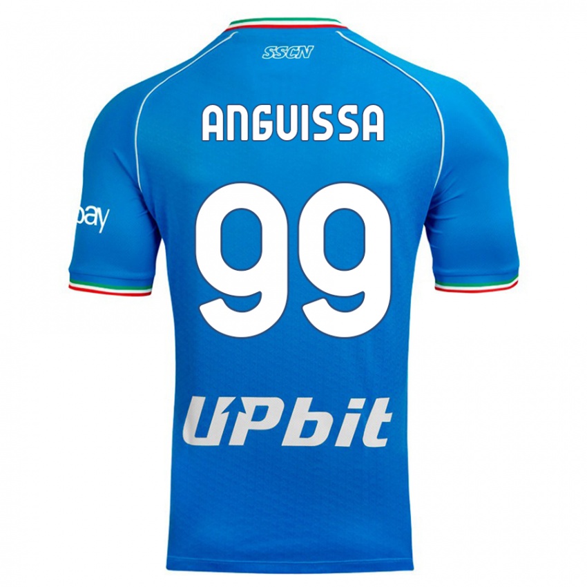 Homem Camisola Andre Zambo Anguissa #99 Céu Azul Principal 2023/24 Camisa