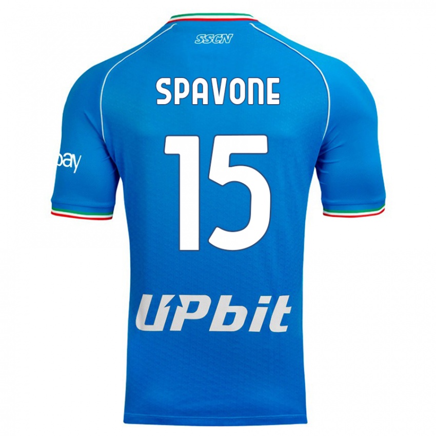 Homem Camisola Alessandro Spavone #15 Céu Azul Principal 2023/24 Camisa