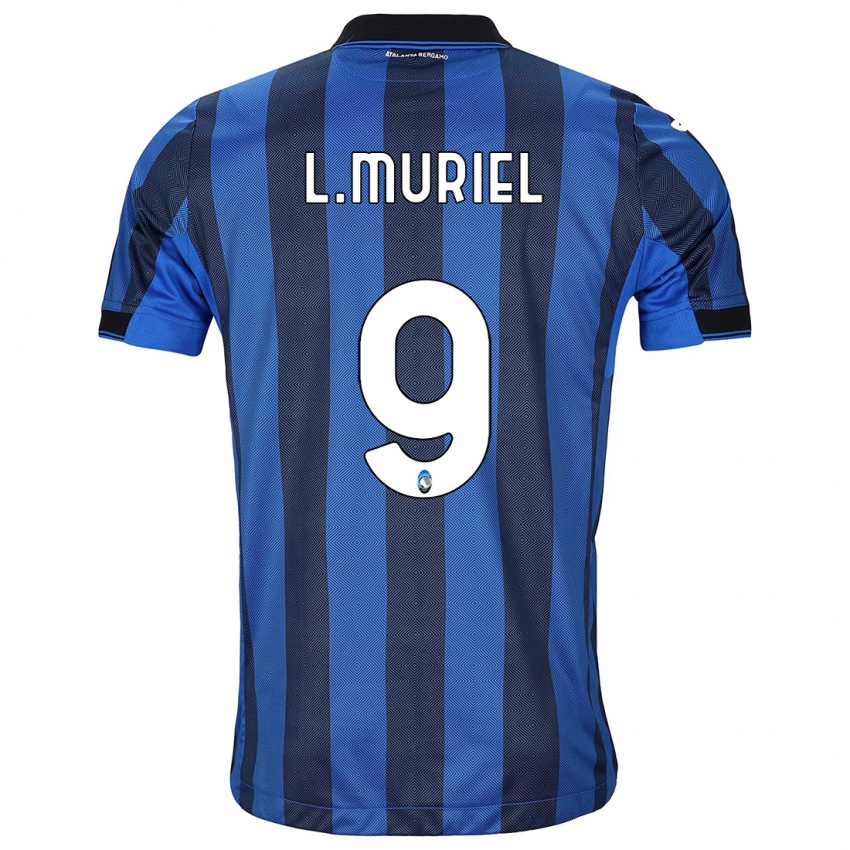 Homem Camisola Luis Muriel #9 Preto Azul Principal 2023/24 Camisa