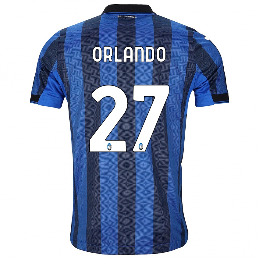 Homem Camisola Daniele Orlando #27 Preto Azul Principal 2023/24 Camisa