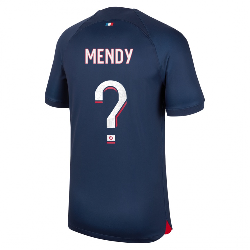 Homem Camisola Tony Mendy #0 Azul Vermelho Principal 2023/24 Camisa