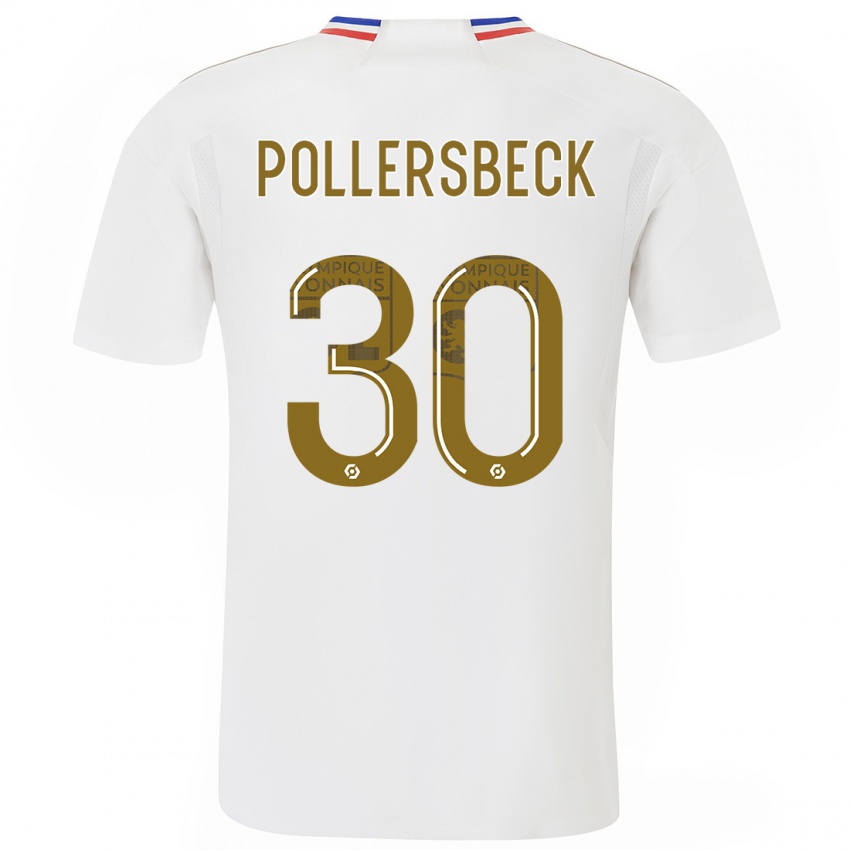 Homem Camisola Julian Pollersbeck #30 Branco Principal 2023/24 Camisa