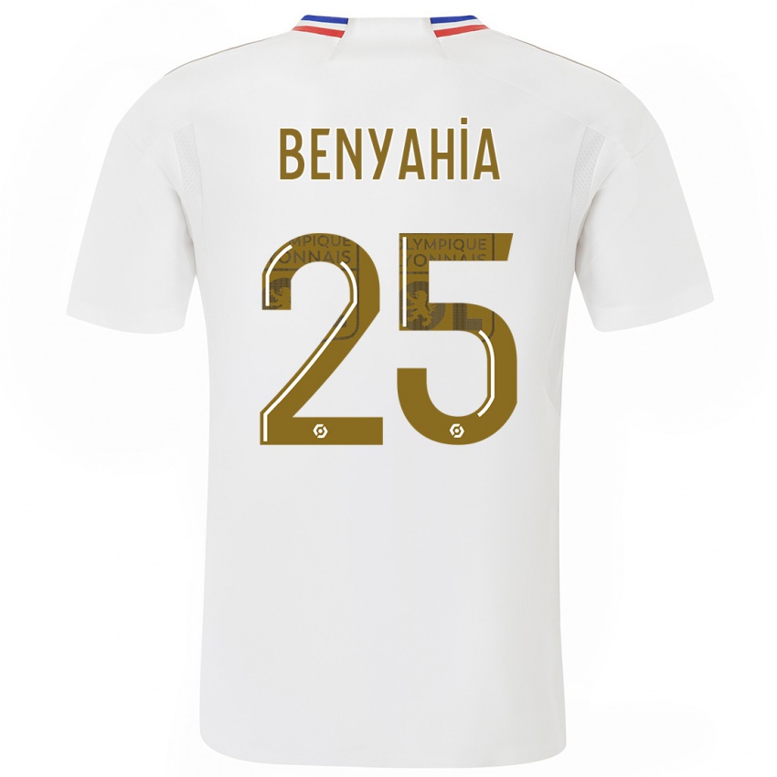 Homem Camisola Ines Benyahia #25 Branco Principal 2023/24 Camisa