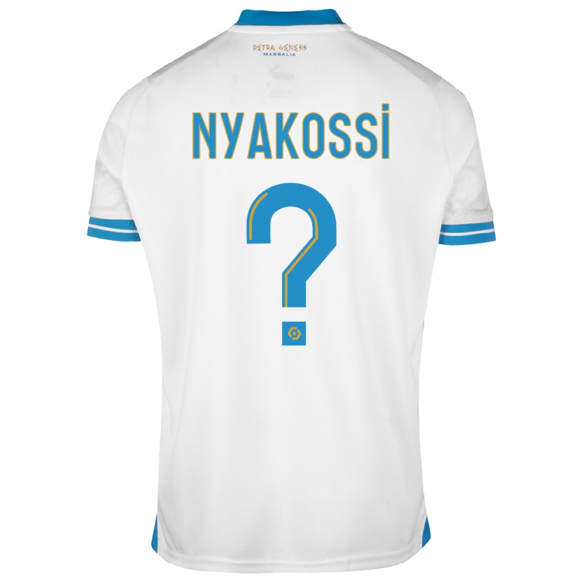 Homem Camisola Roggerio Nyakossi #0 Branco Principal 2023/24 Camisa