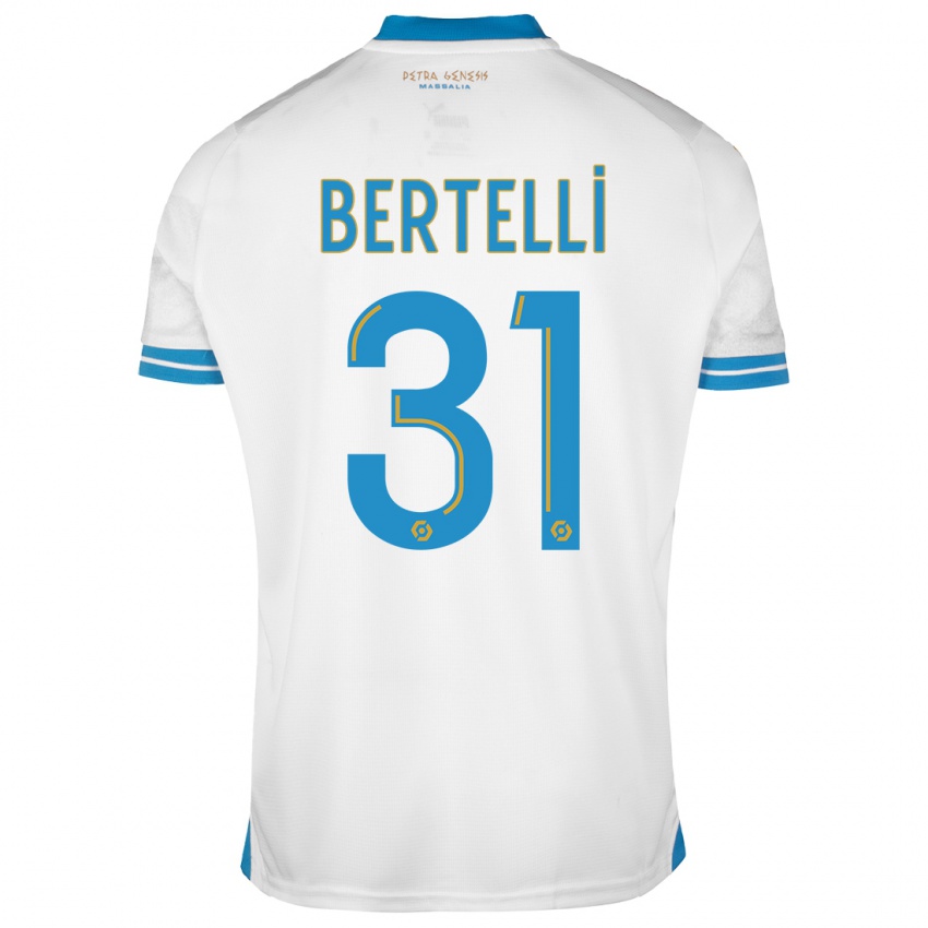Homem Camisola Ugo Bertelli #31 Branco Principal 2023/24 Camisa
