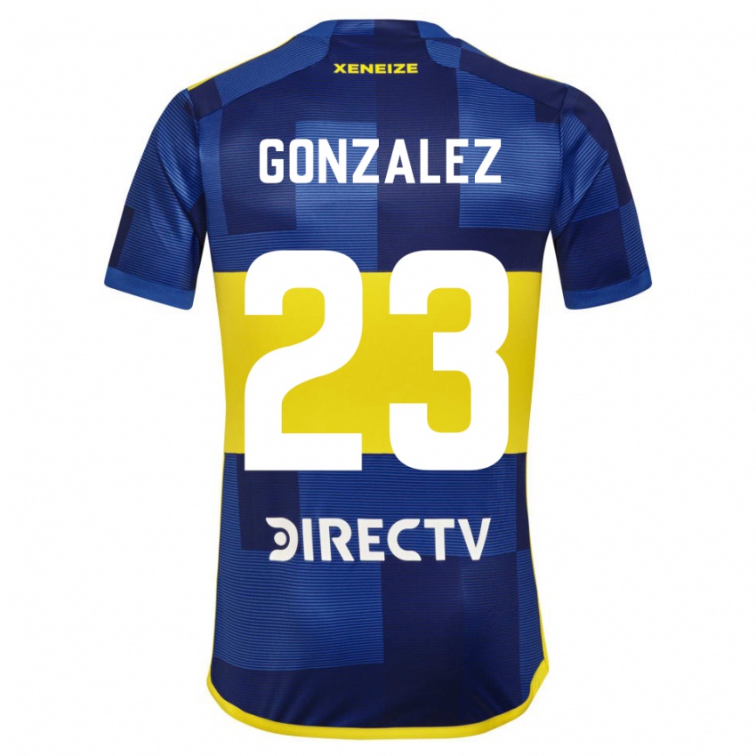 Homem Camisola Diego Gonzalez #23 Azul Escuro Amarelo Principal 2023/24 Camisa