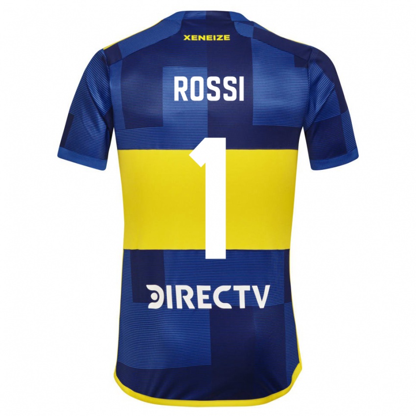 Homem Camisola Agustin Rossi #1 Azul Escuro Amarelo Principal 2023/24 Camisa