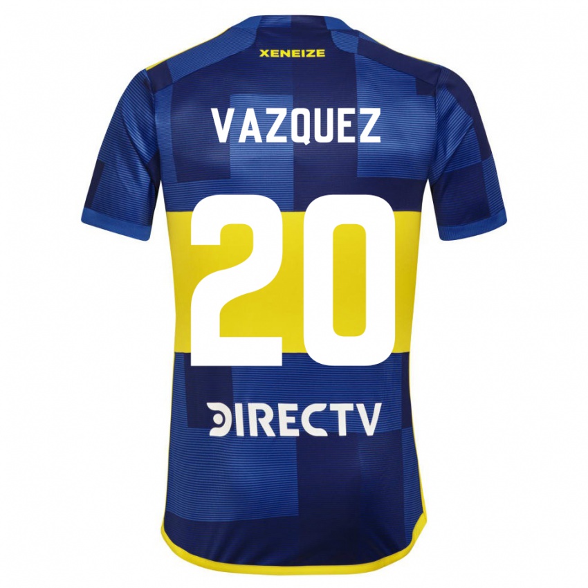 Homem Camisola Constanza Vazquez #20 Azul Escuro Amarelo Principal 2023/24 Camisa