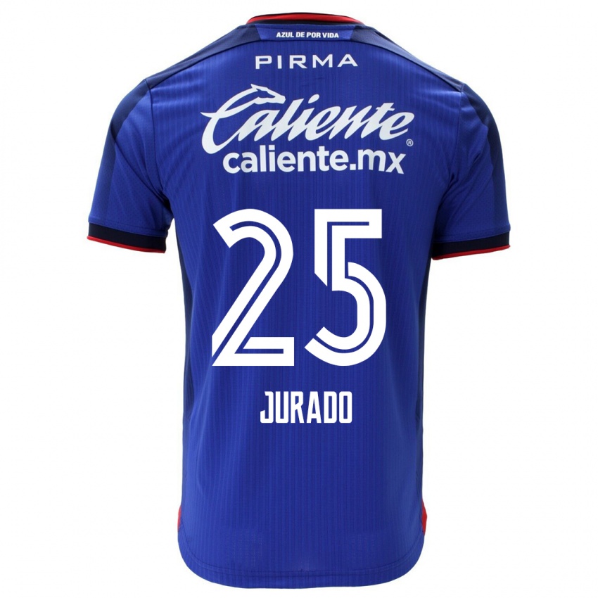 Homem Camisola Sebastian Jurado #25 Azul Principal 2023/24 Camisa