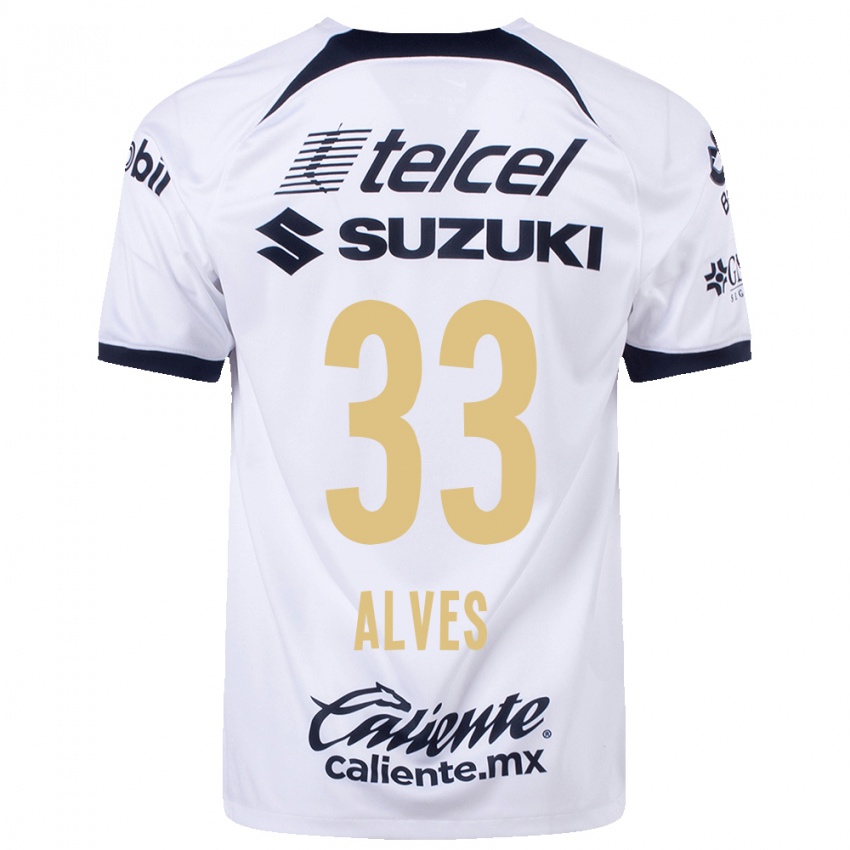 Homem Camisola Dani Alves #33 Branco Principal 2023/24 Camisa