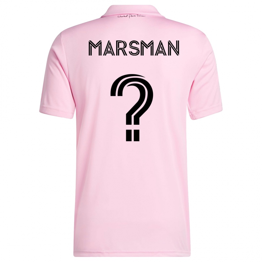 Homem Camisola Nick Marsman #0 Rosa Principal 2023/24 Camisa