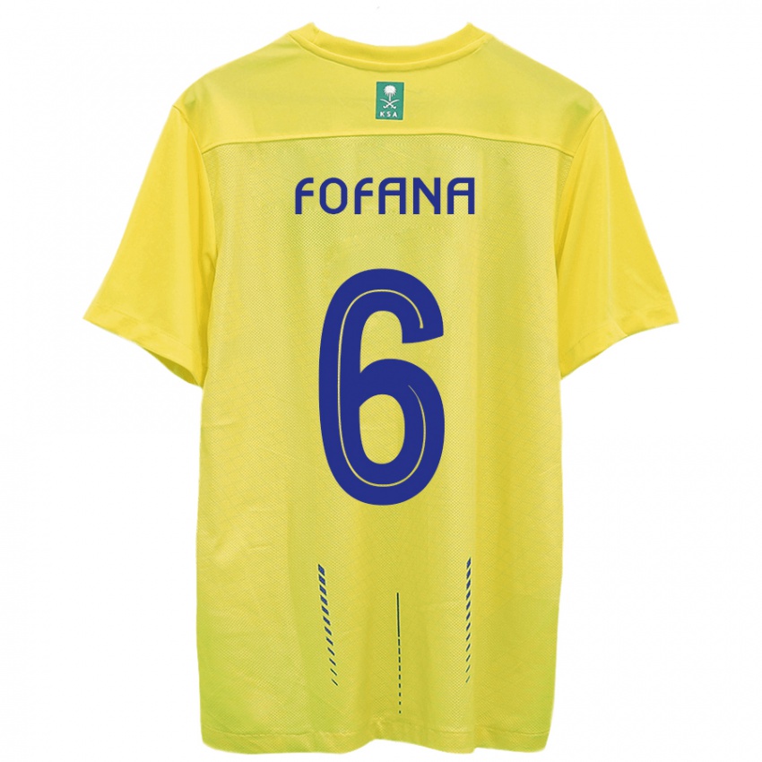 Homem Camisola Seko Fofana #6 Amarelo Principal 2023/24 Camisa