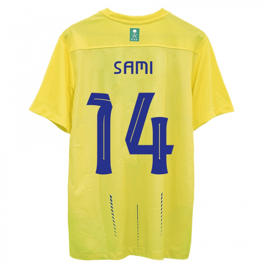 Homem Camisola Sami Al-Najei #14 Amarelo Principal 2023/24 Camisa