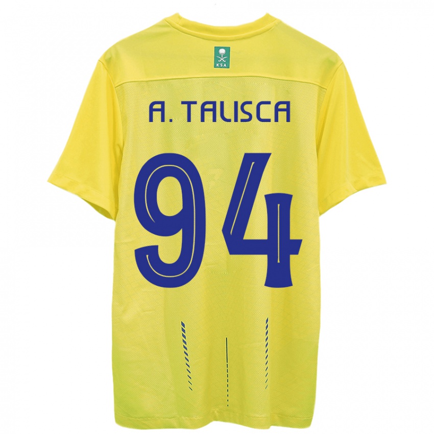 Homem Camisola Talisca #94 Amarelo Principal 2023/24 Camisa