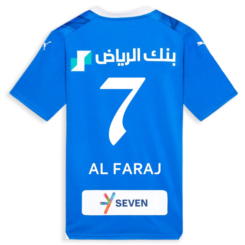 Homem Camisola Salman Al-Faraj #7 Azul Principal 2023/24 Camisa